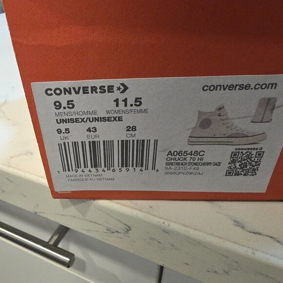 Converse Chuck 70 Mixed Materials High Egret Cherry Daze - A06548C MENS 9.5 (10) - Picture 9 of 16